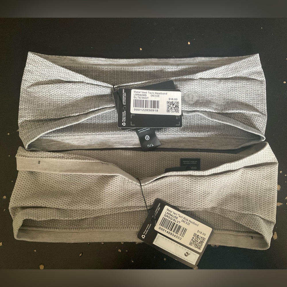 Lululemon metal vent tech headband each $20